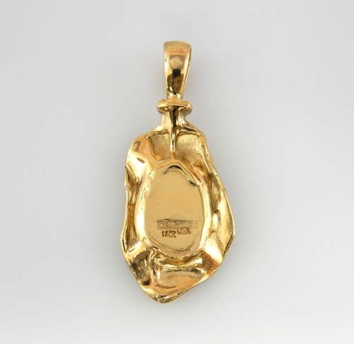14kt Gold Royston Turquoise Pendant - DeSantis