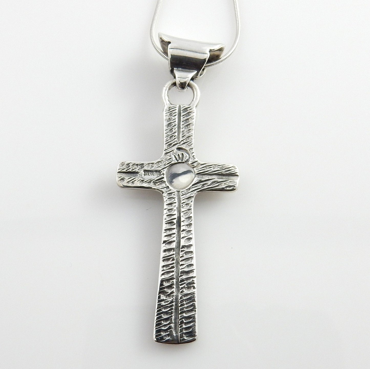 Silver amethyst cross pendant/amethyst silver cross pendant/silver cross pendant/unique silver amethyst cross pendant/amethyst drop pendant - DeSantis