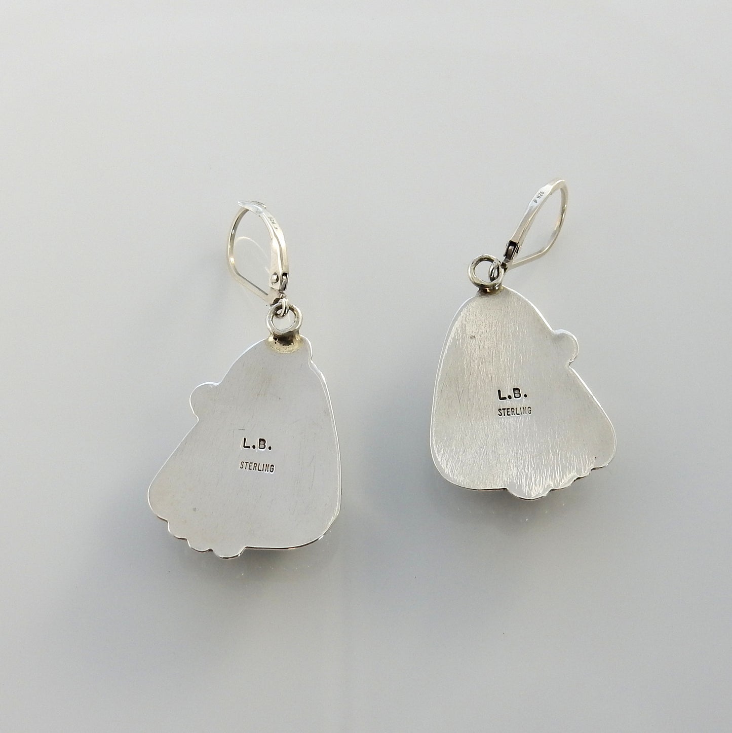 Southwestern Sterling Silver Denim Lapis Dangle Earrings - DeSantis