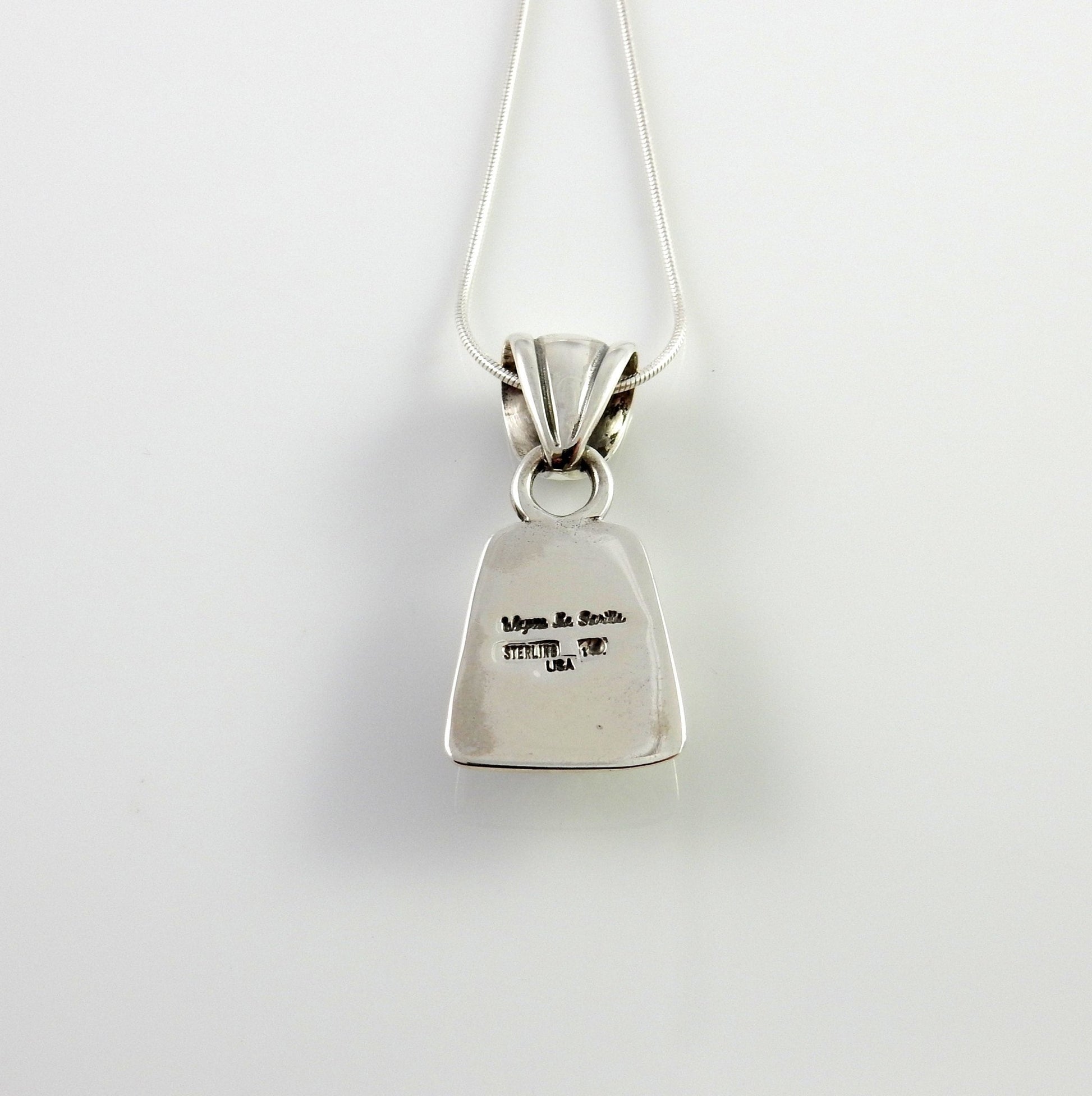 Sterling Silver Blue Topaz Handmade Pendant, Beautiful silver topaz drop pendant, topaz southwestern silver .925 pendant - DeSantis