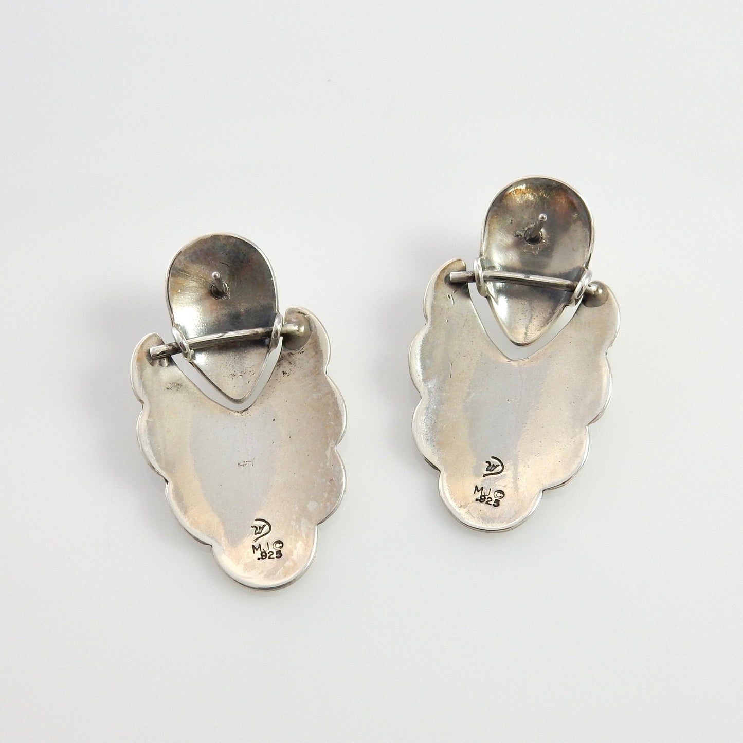 Sterling Silver Blue Turquoise Post Earrings - DeSantis