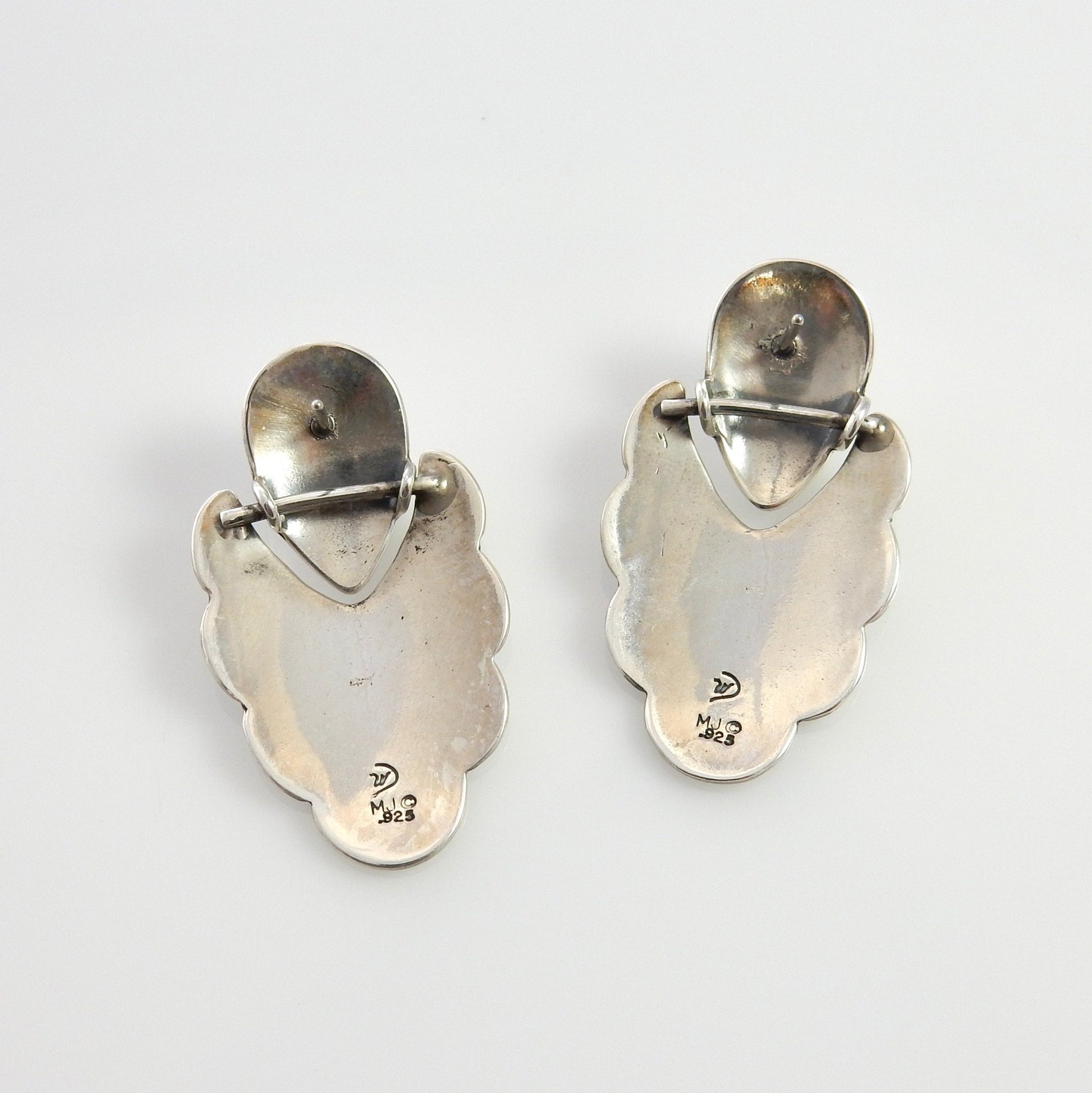 Sterling Silver Blue Turquoise Post Earrings - DeSantis