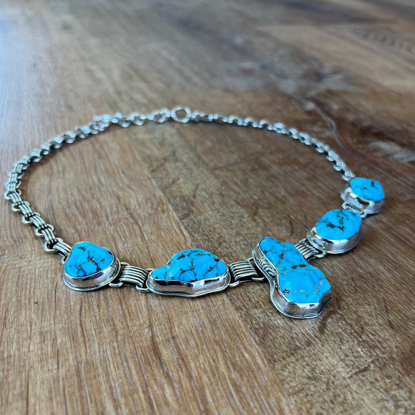 Sterling Silver Darling Darlene Turquoise Adjustable Necklace - DeSantis