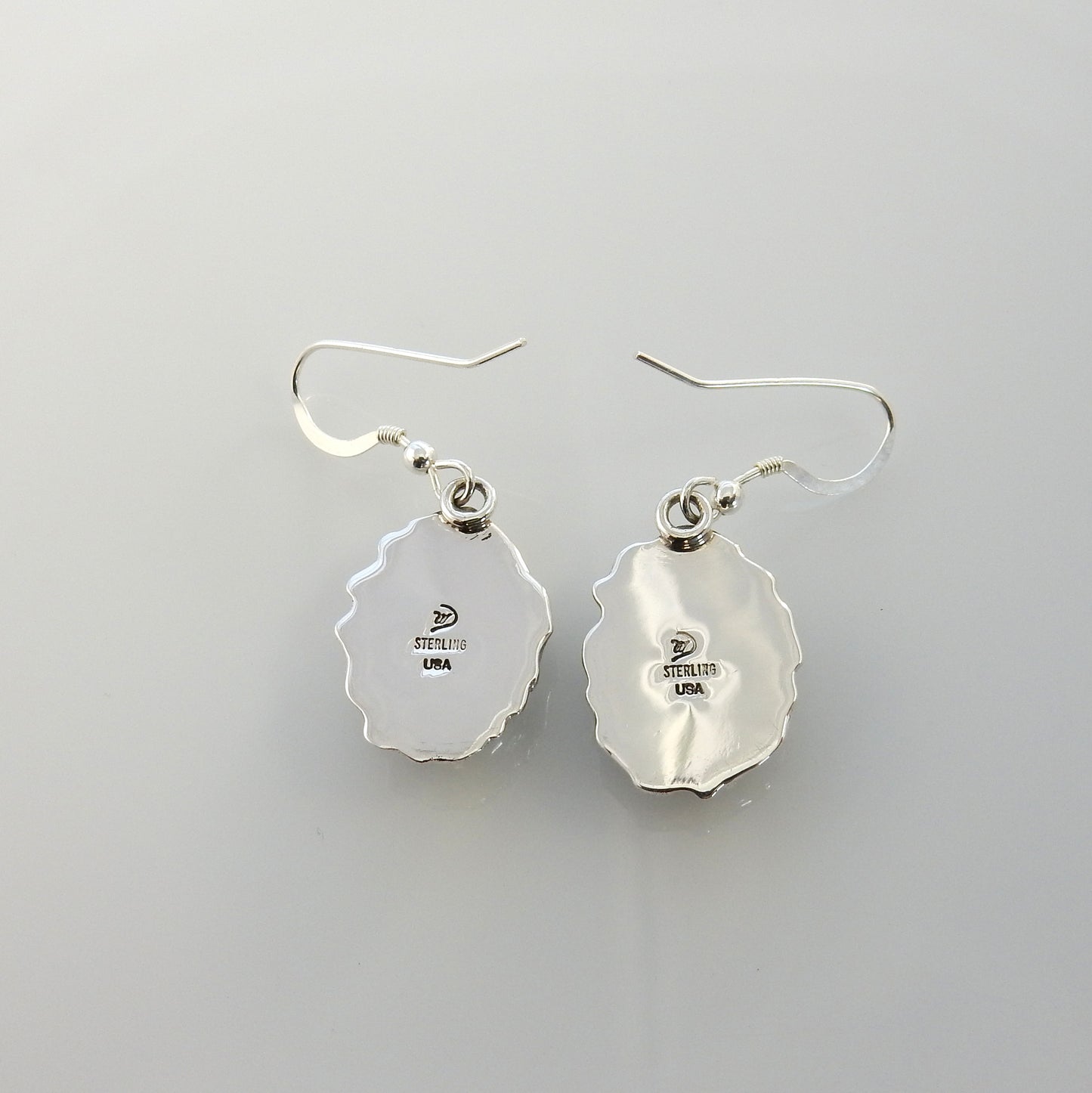 Sterling Silver Denim Lapis Dangle Earrings - DeSantis