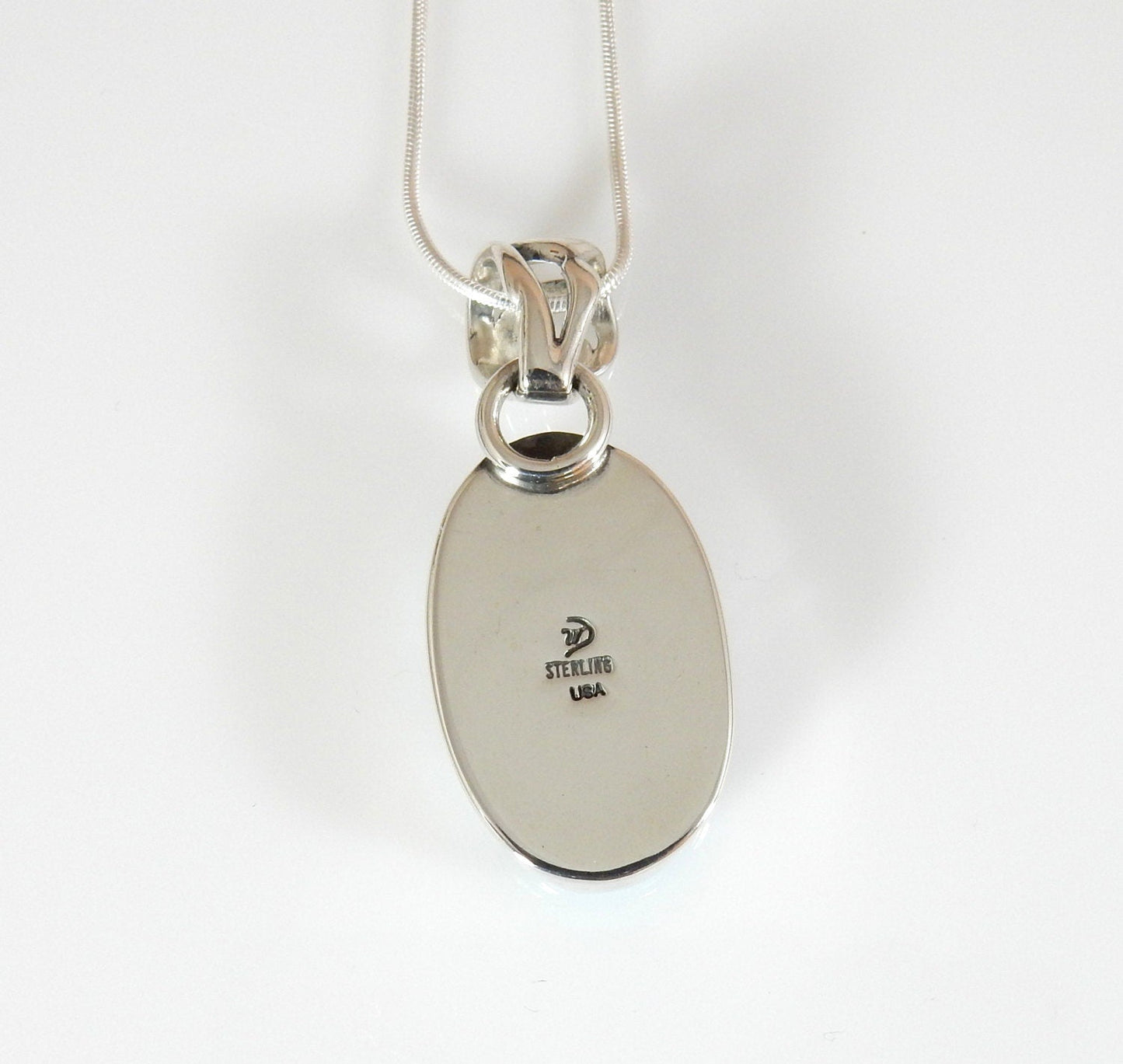 Sterling Silver Kingman Turquoise Pendant - DeSantis