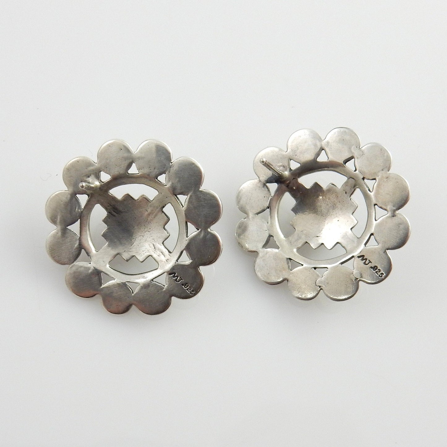 Sterling Silver Southwestern Turquoise Post Earrings - DeSantis