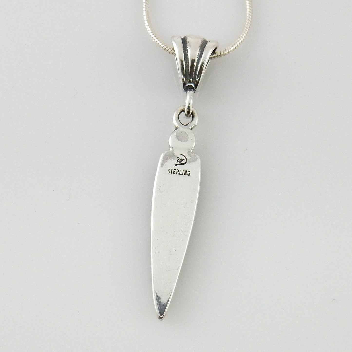 Sterling Silver Turquoise Lapis Inlay Pendant - DeSantis