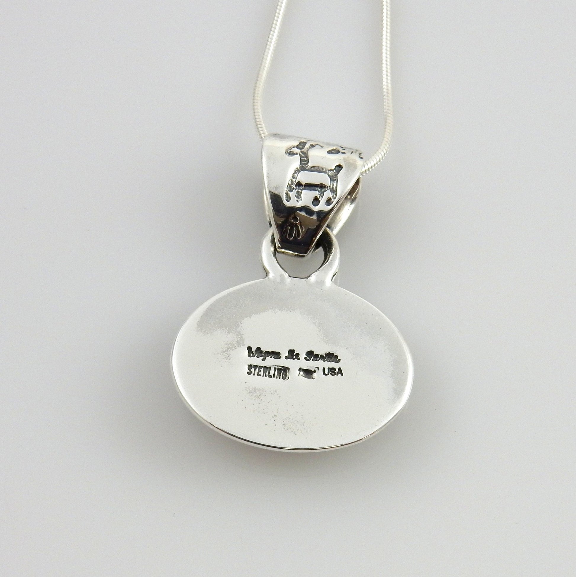 Unique Sterling Silver Italian Red Coral drop Bear Paw Pendant w/ 18" snake chain - DeSantis