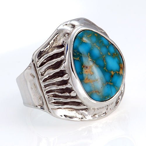 Silver Turquoise Rings - DeSantis