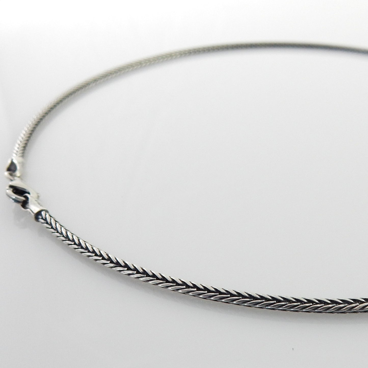1.9mm Sterling Silver Foxtail Chain - DeSantis