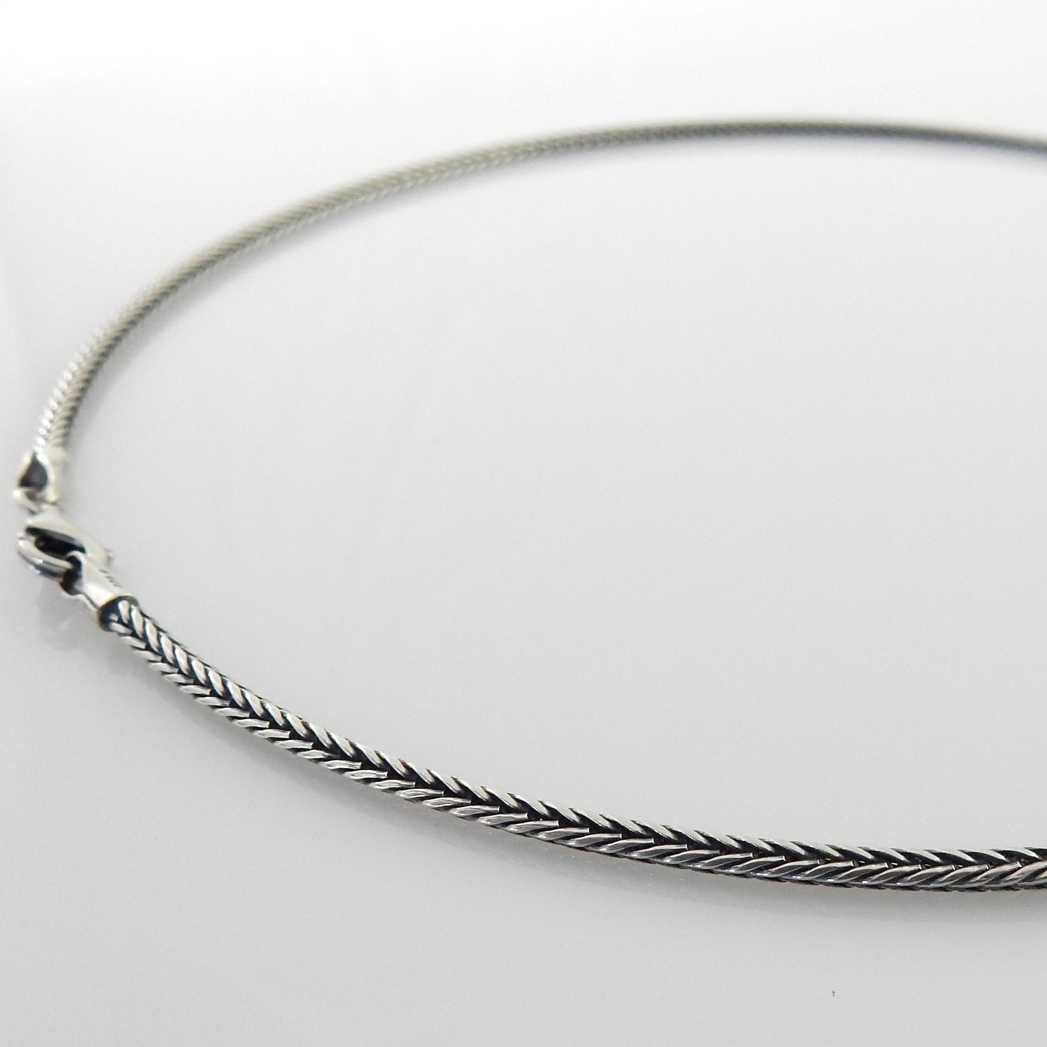 1.9mm Sterling Silver Foxtail Chain - DeSantis