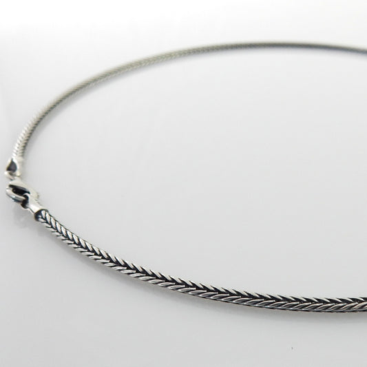 1.9mm Sterling Silver Foxtail Chain - DeSantis