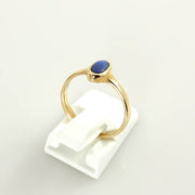 14kt Gold Australian Black Opal Inlay Ring - DeSantis