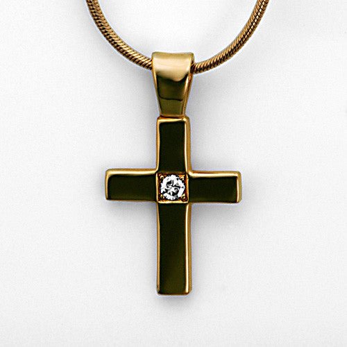 14kt Gold Diamond Cross Pendant - DeSantis