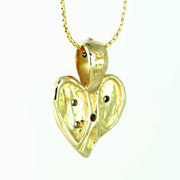 14kt Gold Diamond Heart Gold Pendant - DeSantis