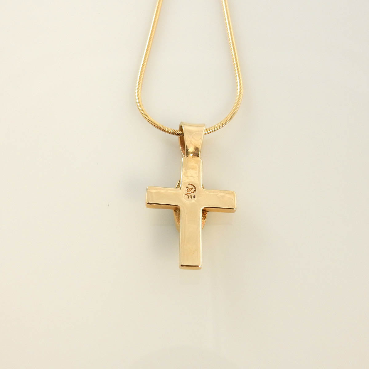 14kt Gold Royston Turquoise Cross Pendant - DeSantis
