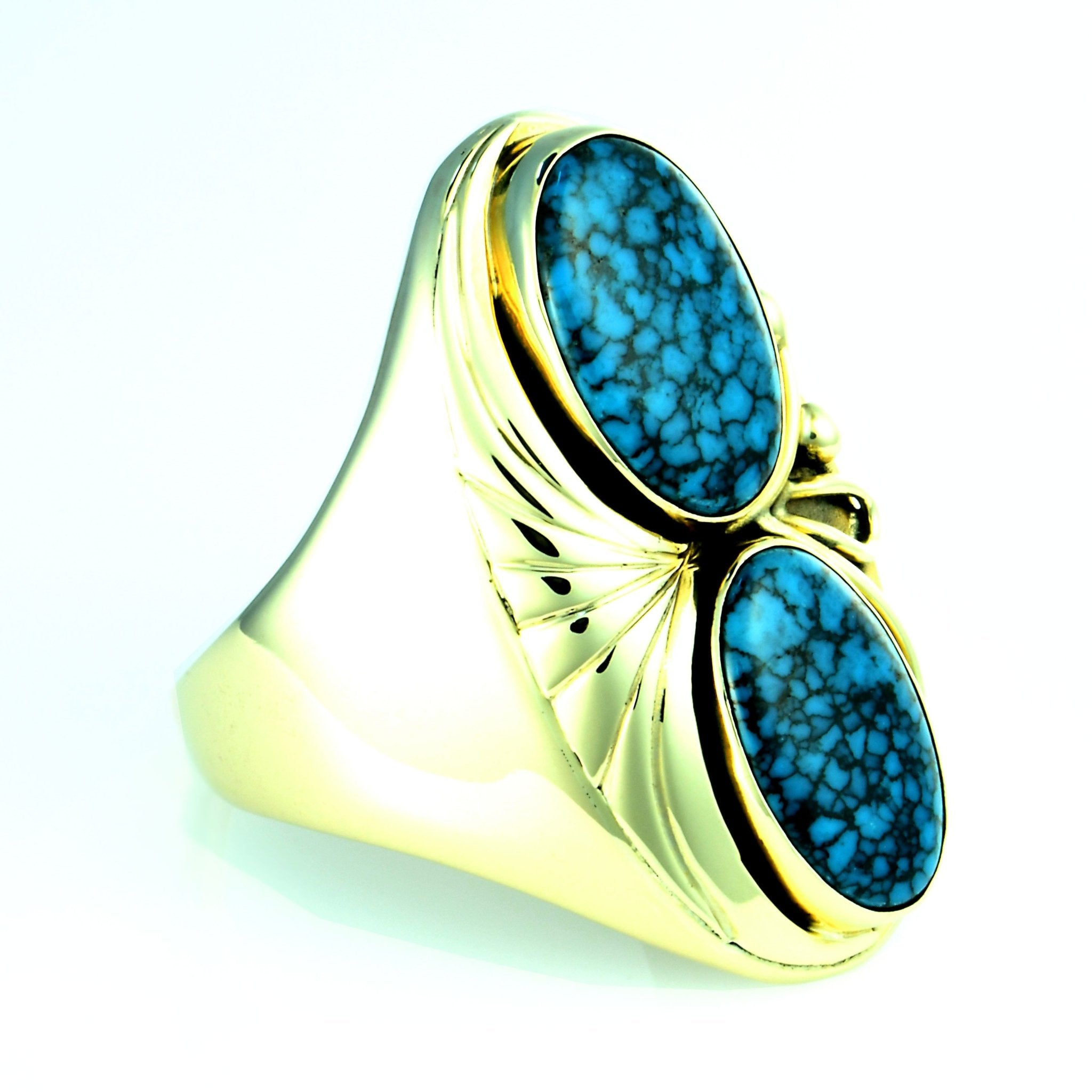 14kt Gold Turquoise Men's Ring - DeSantis