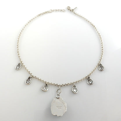 18" Inch Handmade Sterling Silver Darling Darlene Turquoise Adjustable Necklace - DeSantis