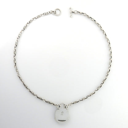 18" Inch Handmade Sterling Silver Turquoise Opal Necklace - DeSantis