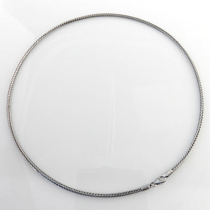 2.5mm Sterling Silver Foxtail Chain