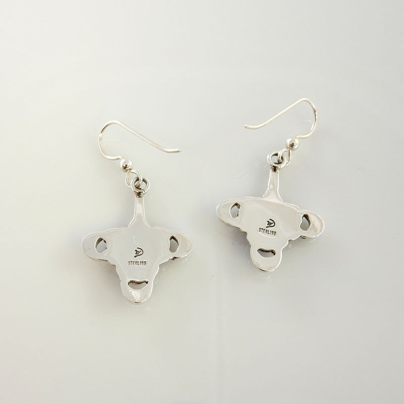 Artistic Sterling Silver Red Coral Earrings - DeSantis