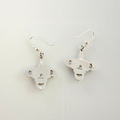 Artistic Sterling Silver Red Coral Earrings - DeSantis
