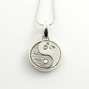 Black Onyx Howlite Silver Yin Yang Pendant - DeSantis