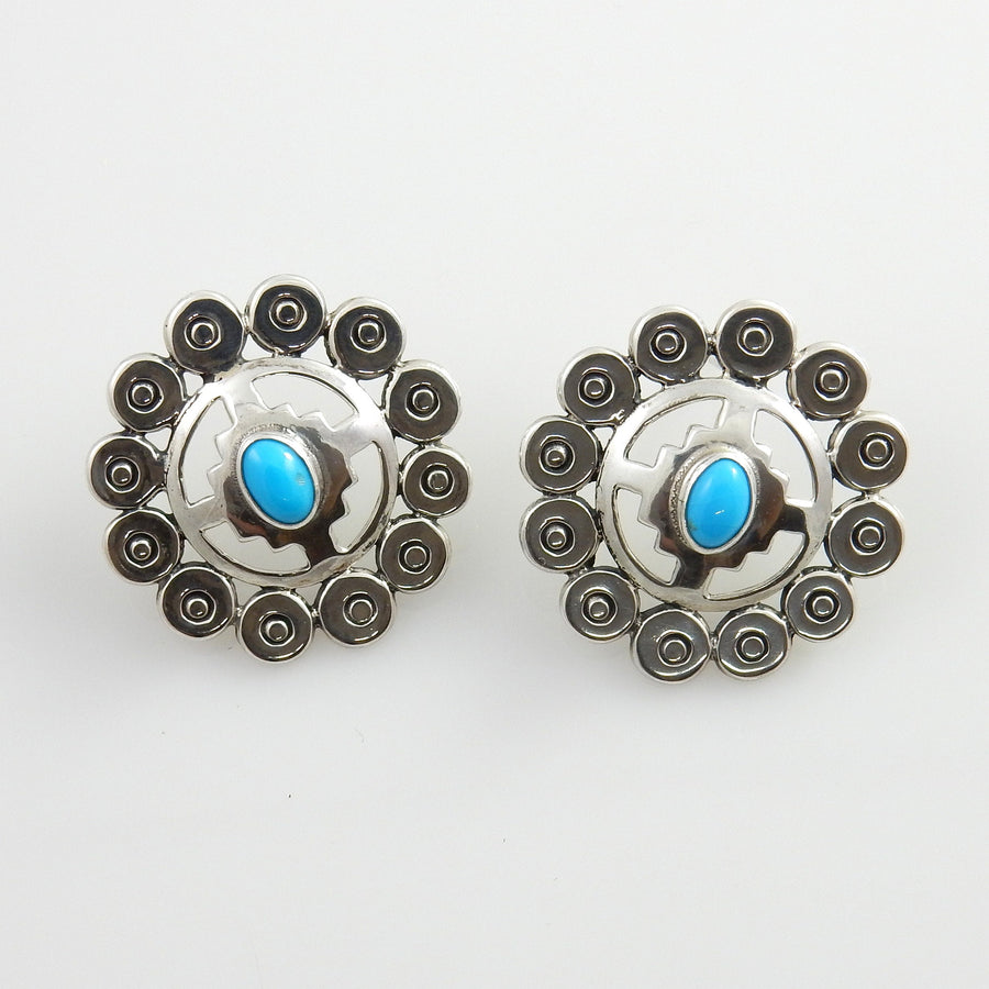 Sterling Silver Southwestern Turquoise Post Earrings