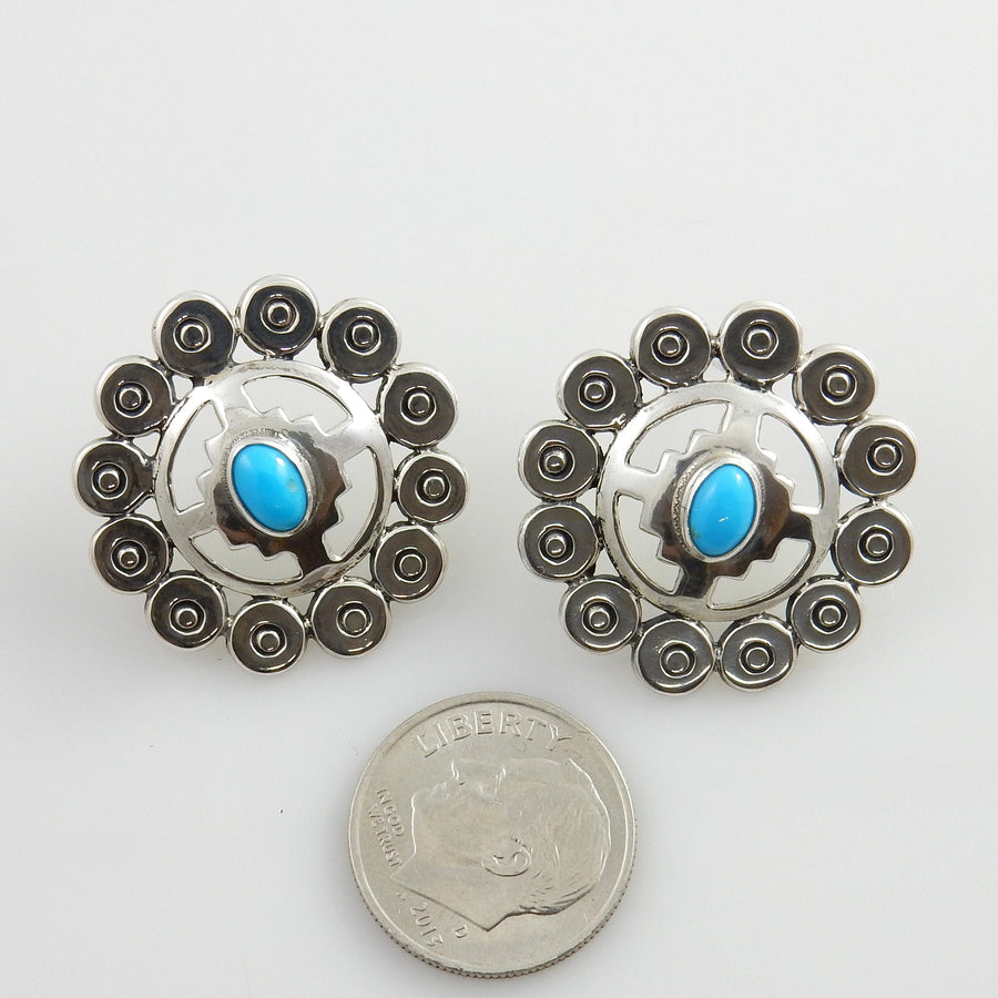 Sterling Silver Southwestern Turquoise Post Earrings