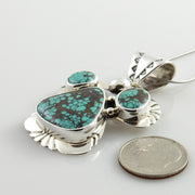 Sterling Silver Tibetan Turquoise Pendant