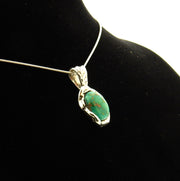 Unique Sterling Silver Royston Turquoise Pendant