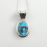 Sterling Silver Kingman Turquoise Pendant