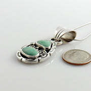 Sterling Silver Royston Turquoise Pendant