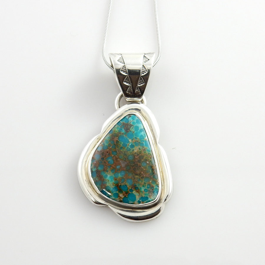 Sterling Silver McGinnis Turquoise Pendant