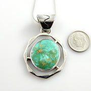 One of a kind designer handmade turquoise drop Pendant