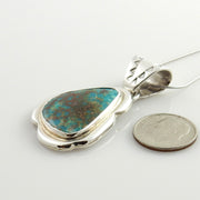 Sterling Silver McGinnis Turquoise Pendant