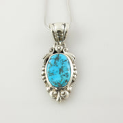 Sterling Silver Blue Darling Darlene Turquoise Pendant