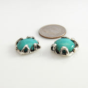 Sterling Silver Handmade Turquoise Post Earrings