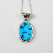 Sterling Silver Kingman Turquoise Pendant