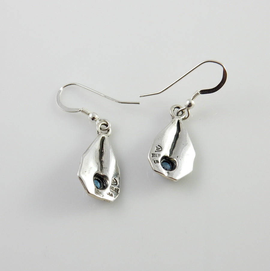 Sterling Silver Topaz Teardrop Earrings