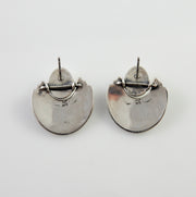 Southwestern Sterling Silver Topaz Post Earrings