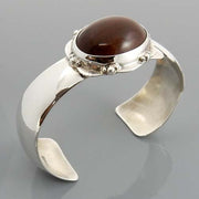 Mahogany Obsidian Sterling Silver Cuff Bracelet - DeSantis