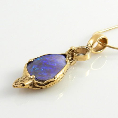 One of a Kind 14kt Yellow Gold Opal Pendant - DeSantis