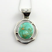 One of a kind designer handmade turquoise drop Pendant - DeSantis