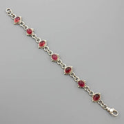 Pink Tourmaline Sterling Silver Adjustable Link Bracelet - DeSantis