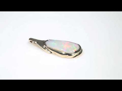 14kt Yellow Gold Natural Brazilian Opal Pendant