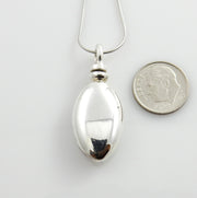 Simple Sterling Silver Handcrafted Urn Pendant - DeSantis