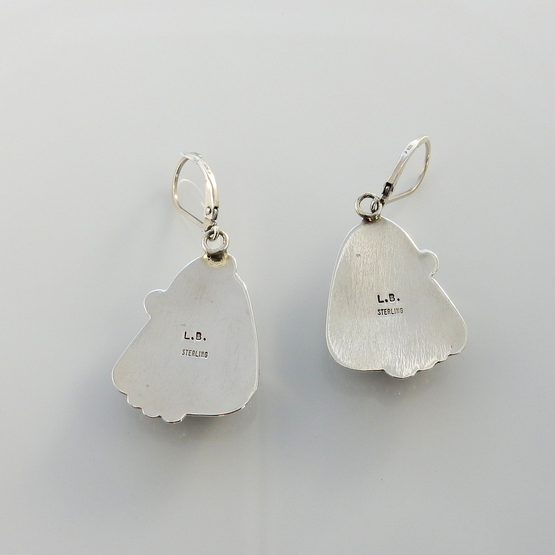 Southwestern Sterling Silver Denim Lapis Dangle Earrings - DeSantis