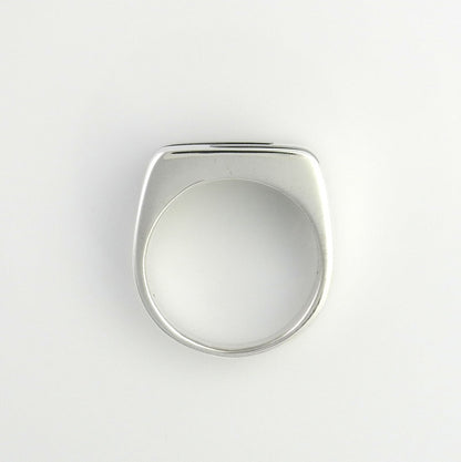 Sterling Silver Black Onyx Inlay Men's Ring Size 10.25 - DeSantis