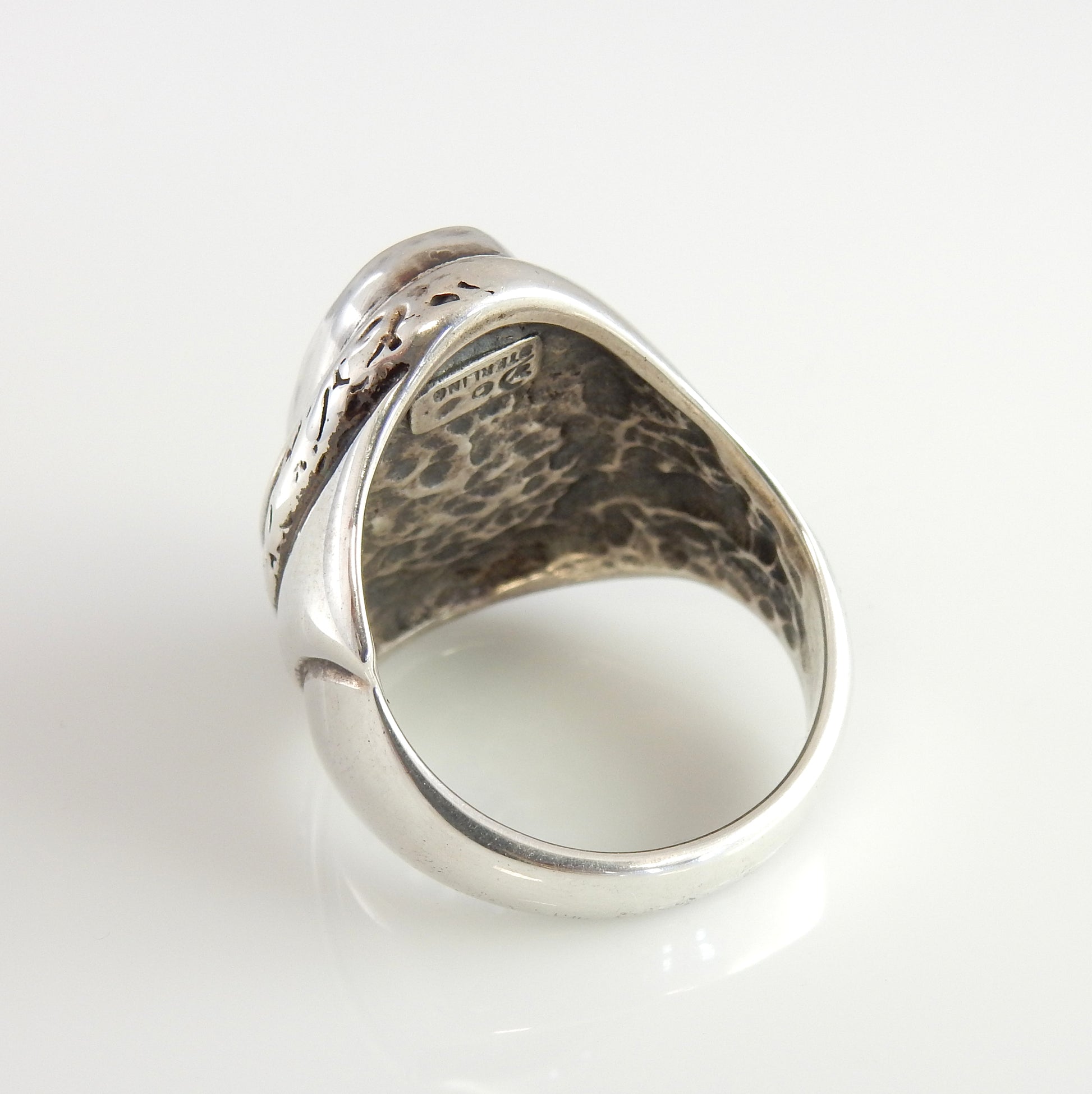Sterling Silver Blue Kingman Turquoise Ring Size 11 - DeSantis